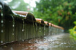 © fotogurmespb - Closeup of overflowing gutter during intense monsoonal showers