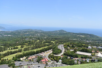 Wall Mural - 大室山山頂からの風景