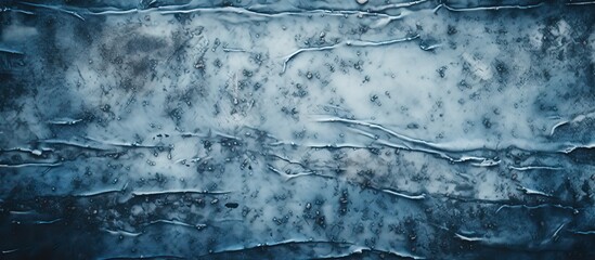 Poster - A copy space image of distressed denim jeans with a textured background