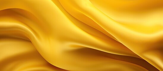 Poster - A vibrant yellow silk background captured in close up with ample copy space for any desired image