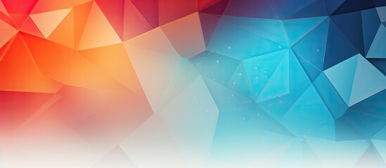 Aufkleber - Colorful geometric shapes background with a note sticker and copy space image
