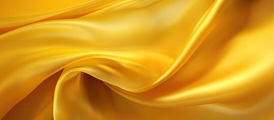 Poster - A vibrant yellow silk background captured in close up with ample copy space for any desired image