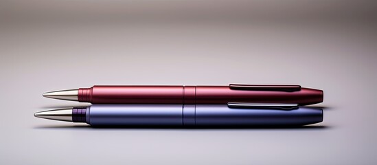 Leinwandbilder - A copy space image of a blank felt pen set against a grey background