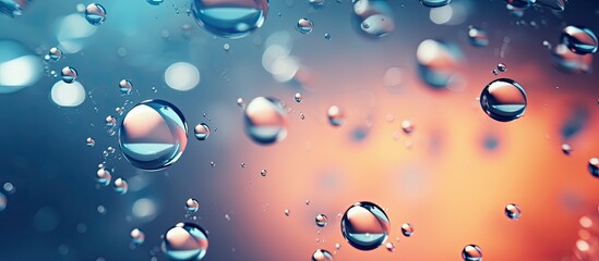Aufkleber - Background image with water drops included in the scene. Creative banner. Copyspace image
