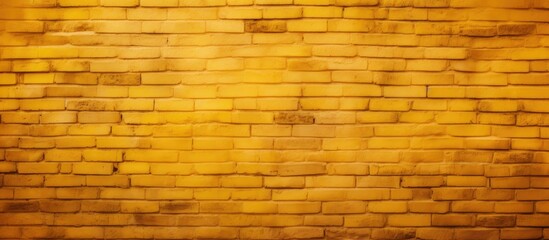 Wall Mural - Abstract textured background of a yellow gold brick wall with copy space image