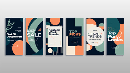 Wall Mural - modern promotion rectangular web banner for social media mobile apps. elegant sale and discount prom