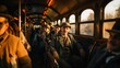 © AS Photo Family - Vintage Scene of Passengers Traveling on Train, Wearing Hats and Coats
