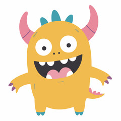 Wall Mural - Cute Monster vector illustration for children