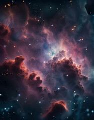Wall Mural - nebula in deep space with stars