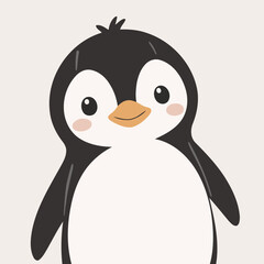 Wall Mural - Cute Penguin vector illustration for children