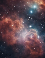 Wall Mural - nebula in deep space with stars