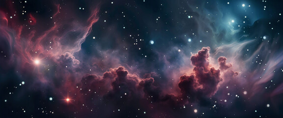 Wall Mural - nebula in deep space with stars