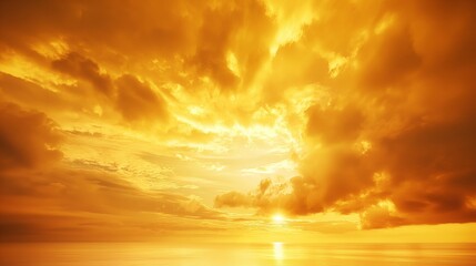 Wall Mural - beautiful gold sky landscape background
