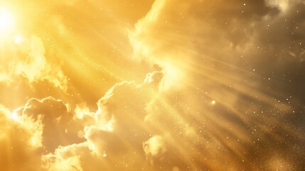 Wall Mural - beautiful gold sky landscape background