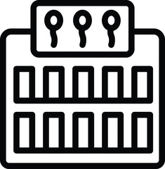 Simple and minimalistic black and white calendar icon vector illustration for web, mobile, and app interface design, representing date, schedule, event, reminder, planning, and time management