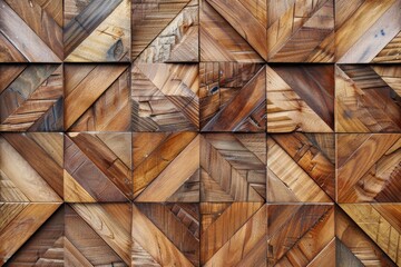 Poster - Detailed shot of a wooden wall, suitable for background or texture use