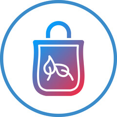 Poster - Eco Bag Icon Style