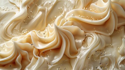 Canvas Print - cream swirl texture, rich and creamy swirl texture, a delicious enhancement for desserts or confections, perfect for any sweet treat