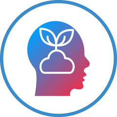 Poster - Mental Growth Icon Style