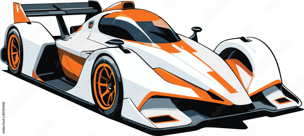 Vector of a modern racecar Stock Vector | Adobe Stock