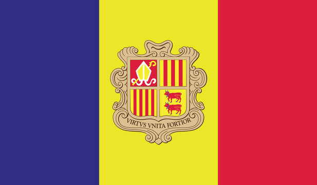 Illustration of the flag of Andorra