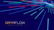 © ec0de - Abstract Colorful Data Flowing Lines. Speed Lines Lights Graphics. Futuristic Linear Backdrop Design. Technology, Big Data, Science Theme Template.