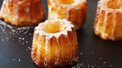 Wall Mural - A sweet and sugary canelé pastry