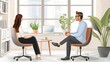 © Nawarit - Online job interview techniques and best practices, professional and modern