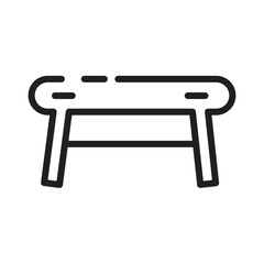 Sticker - Home Interior Table Line Icon