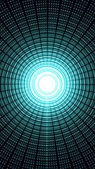 Wall Mural - motion graphics background with shapes and particles. abstract sparkling animated background. infini