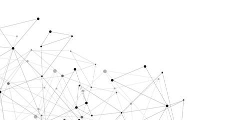 Aufkleber - Vector Connect link background. global network technology concept. Digital technology futuristic internet network speed connection white background.