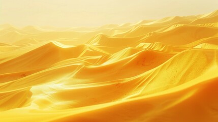 Wall Mural - Yellow background like desert waves