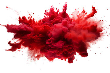 Grunge red splatter paint design