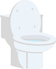 Toilet bowl design concept vector