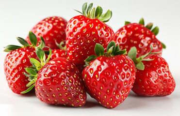 Wall Mural - Strawberries are great source of vitamin C