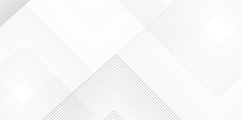 Wall Mural - White geometric abstract transparent background layers overlapping on light space with line effect decoration modern