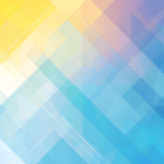 Wall Mural - a colorful background with blue, yellow and pink stripes. the background is made of glass and has a 