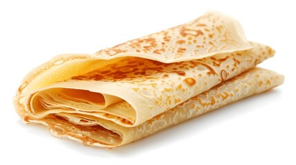 Wall Mural -  Crepes isolated on white background