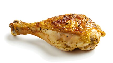  Roasted chicken legs isolated on a white background