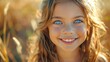 © hisilly - Radiant Smile: Close-Up Portrait of Joyful Young Girl