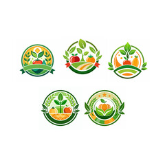 Wall Mural - a picture of fruits and vegetables with a picture of vegetables on the top.