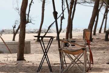 Poster - beach chair on the beach