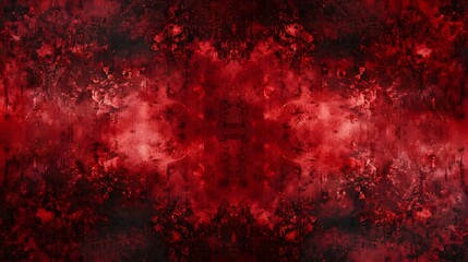 Wall Mural - Red Grunge Texture with Dark and Light Patterns