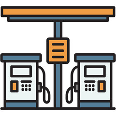 Poster - Gas Station Icon