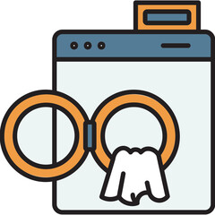 Wall Mural - Washing Machine Icon