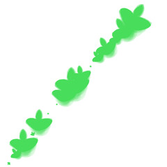 Sticker - green leaf