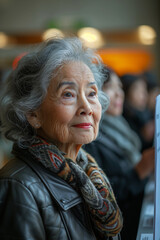 volunteers assisting elderly or disabled voters at a polling station, ensuring everyone can particip