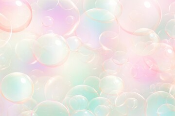 Wall Mural - Pastel abstract background with soap bubbles. Generative AI