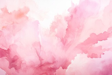 Wall Mural - Pink art background. Watercolor print. Generative AI