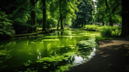 Canvas Print - pond in the park